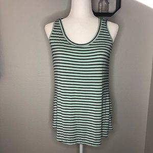 Mint Green Striped Tank